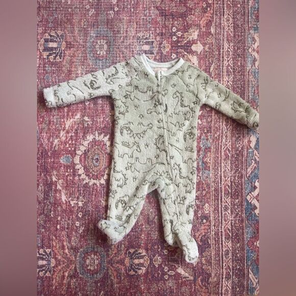 Stitch & Stone 3M Cozy Green Dinosaur Kids One Piece - Picture 1 of 7